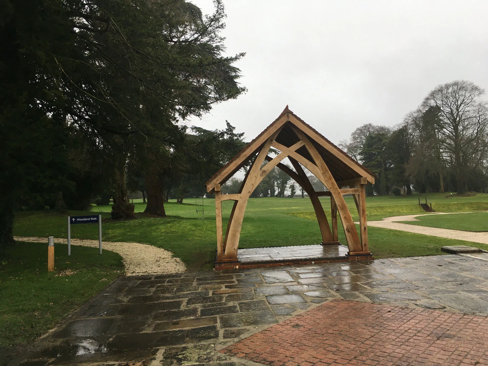 timber framed archway